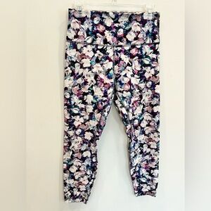 Womens lululemon size 10 Floral Print Leggings - Purple Floral